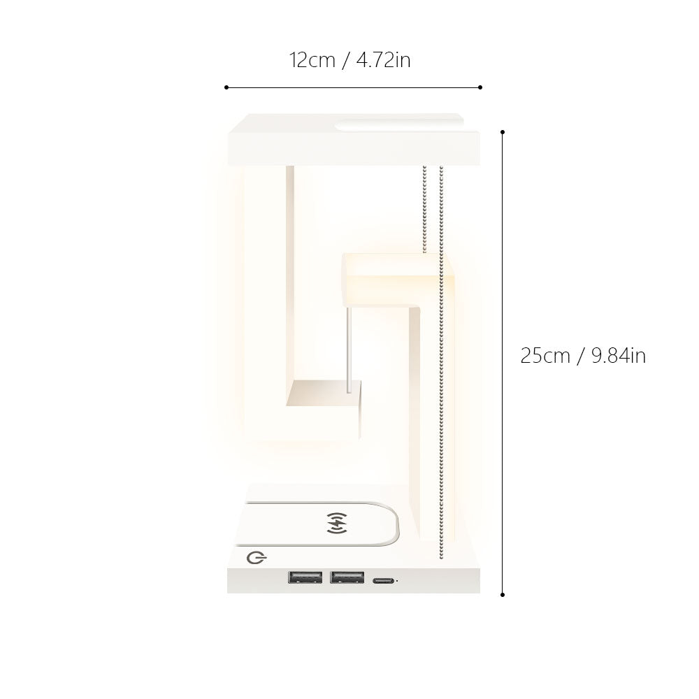 Wireless Charging Levitating LED Table Night Lamp-USB Plugged-in_3