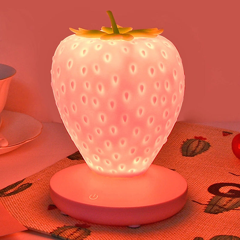 Touch Sensor Strawberry Children’s LED Night Lamp- USB Rechargeable_6