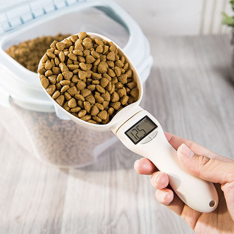 Pet Food Measuring Scoop Digital Spoon Scale with LED Display_0