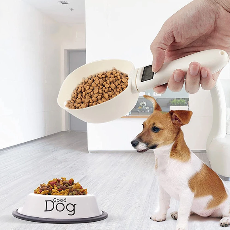 Pet Food Measuring Scoop Digital Spoon Scale with LED Display_2