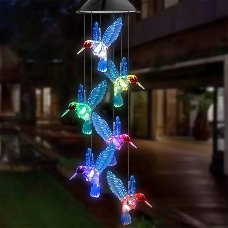 Solar Power Wind Chimes and Pendants for Courtyard and Outdoor_4