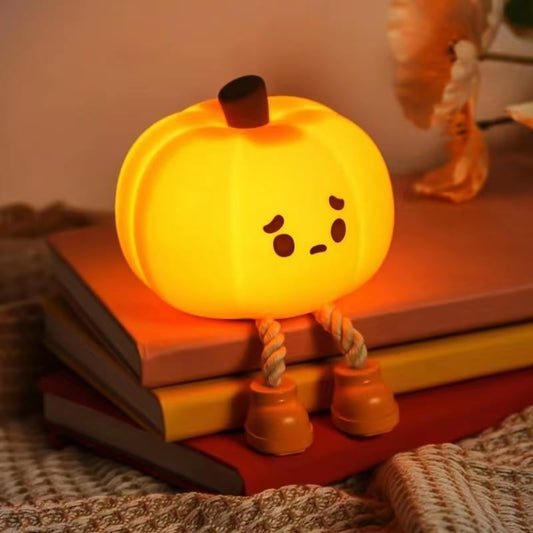 Pumpkin Night Light Dimmable Bedside Decor_0