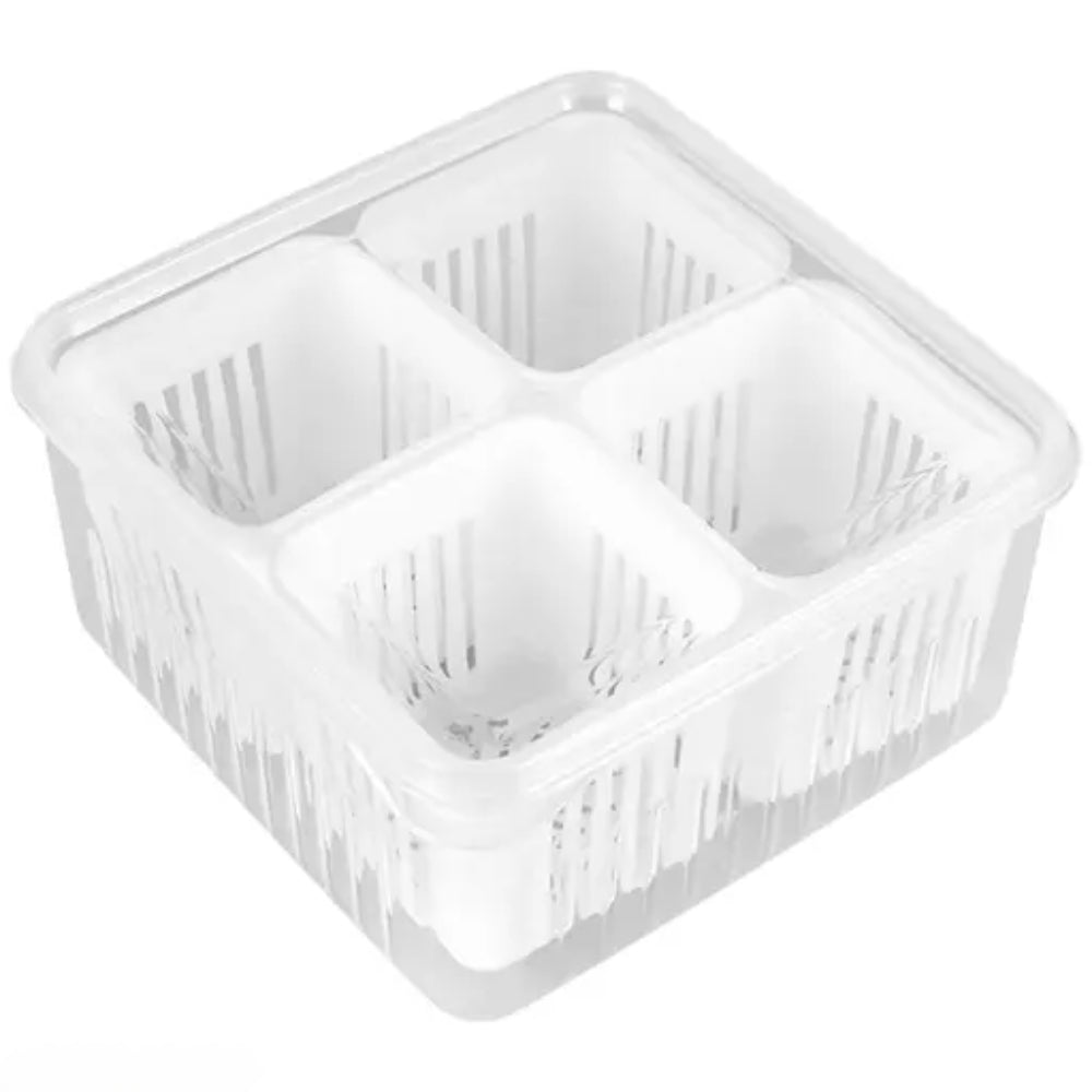 Refrigerator Storage Box 4 and 6 Grids Food Vegetable Fruit_6