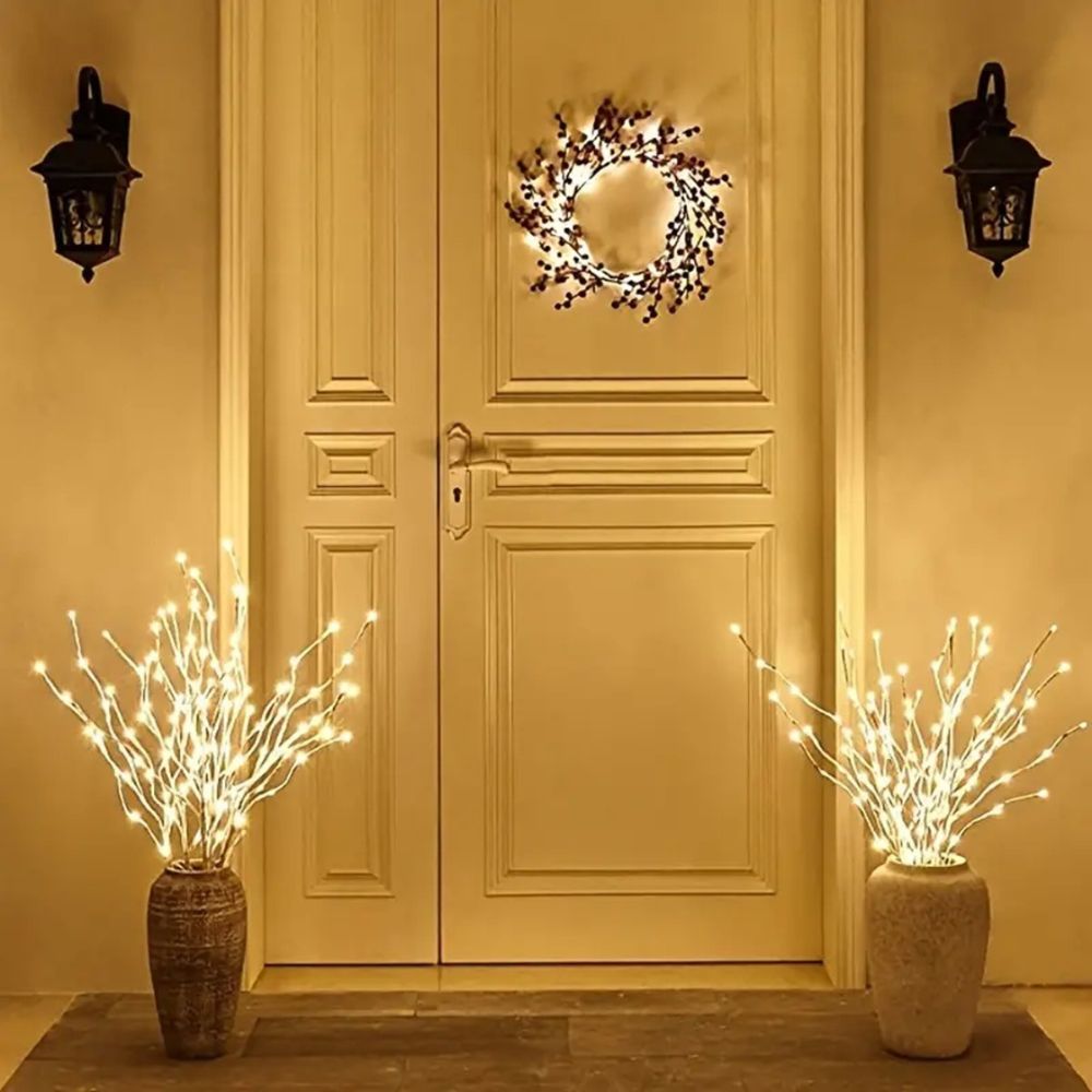 LED White Birch Branch Light for Festive Home and Wedding Decor_0