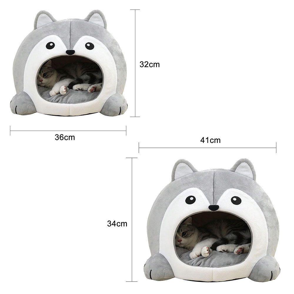 Soft Pet Basket Pet Bed for Cats and Small Dogs_5