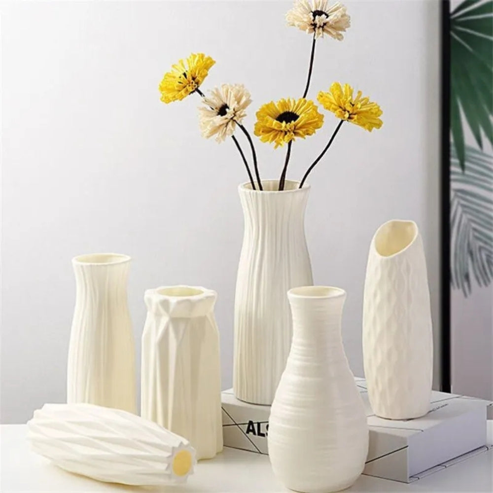 1pc Nordic Plastic Vase Simple Small Fresh Flower Pot_0