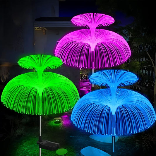 7 Color Solar Jellyfish Lights for Outdoor Walkways and Gardens_0