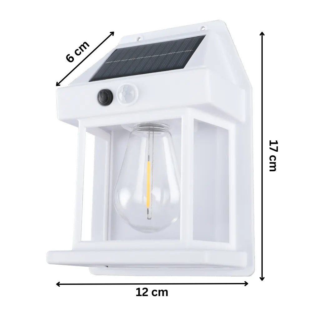 Outdoor Solar Wall Lamp Waterproof Tungsten Filament Lamp Induction Lamp_8