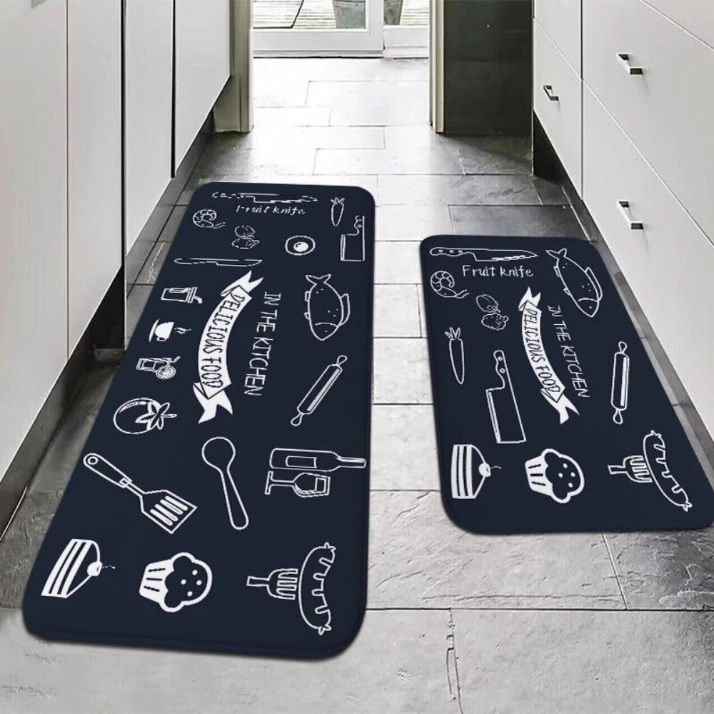 Kitchen Floor Mats and Rugs Washable Rubber Backing Doormat_1