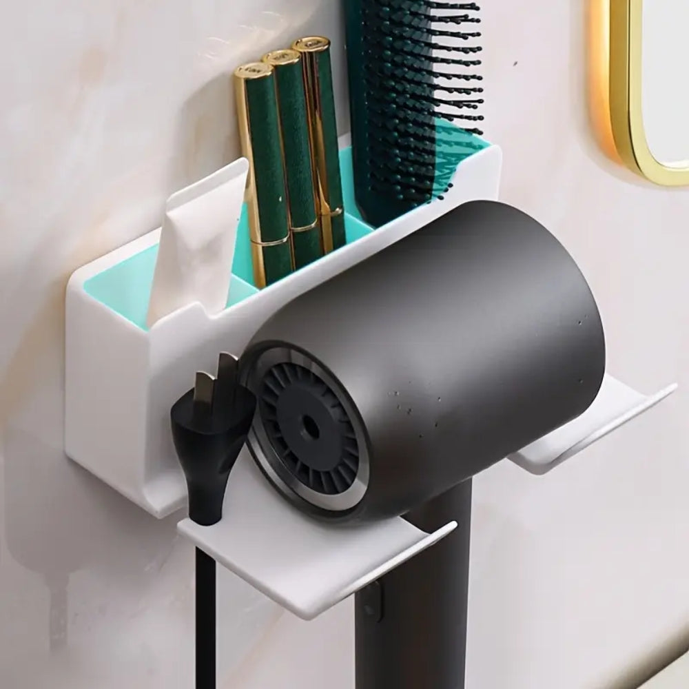 Hair Dryer Holder Wall Dryer Cradle Straightener Stand Organizer Box_4