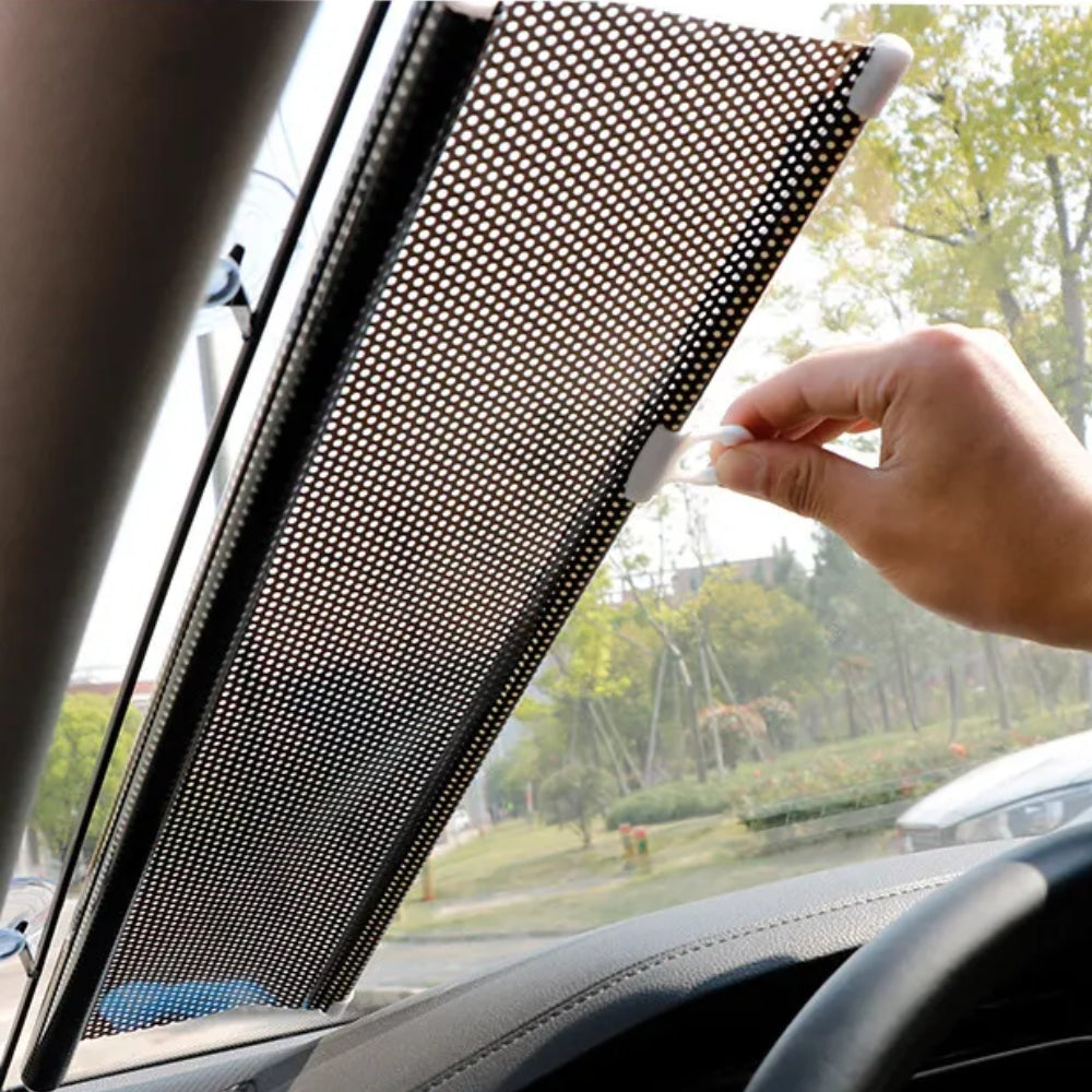 Universal Roller Blinds Suction Cup Retractable Windshield Sunshade Window Blinds_6