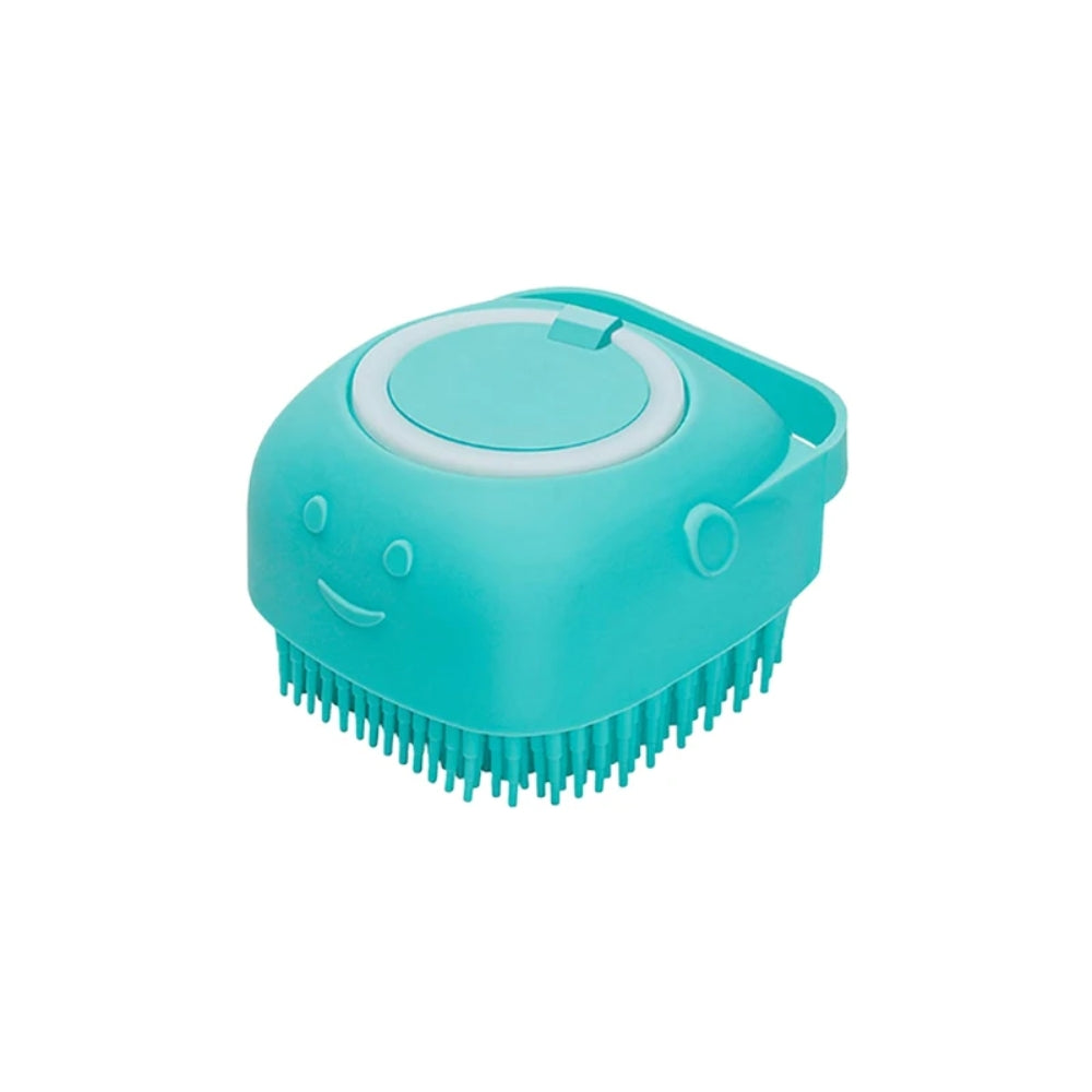 Dog Bathing Brush Pet Massage Brush Shampoo Dispenser Soft Silicone Brush_6