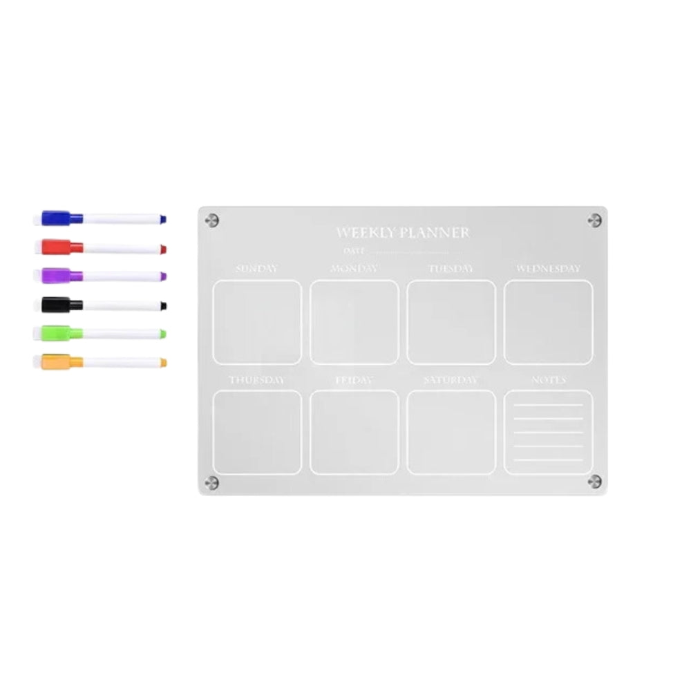 Fridge Magnet Calendar Magnetic Board Weekly Planner Reusable_6