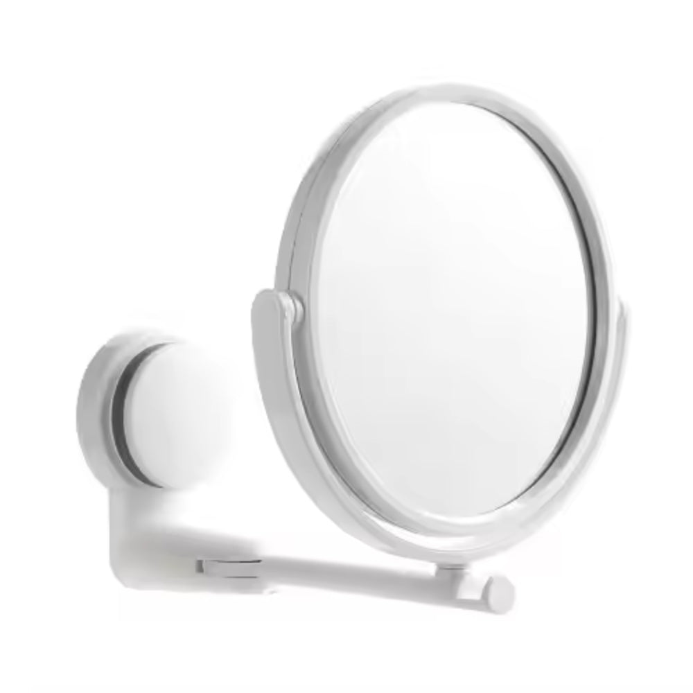 Folding Round Makeup Mirror Wall Mounted Rotating Double Sided Mirror_7