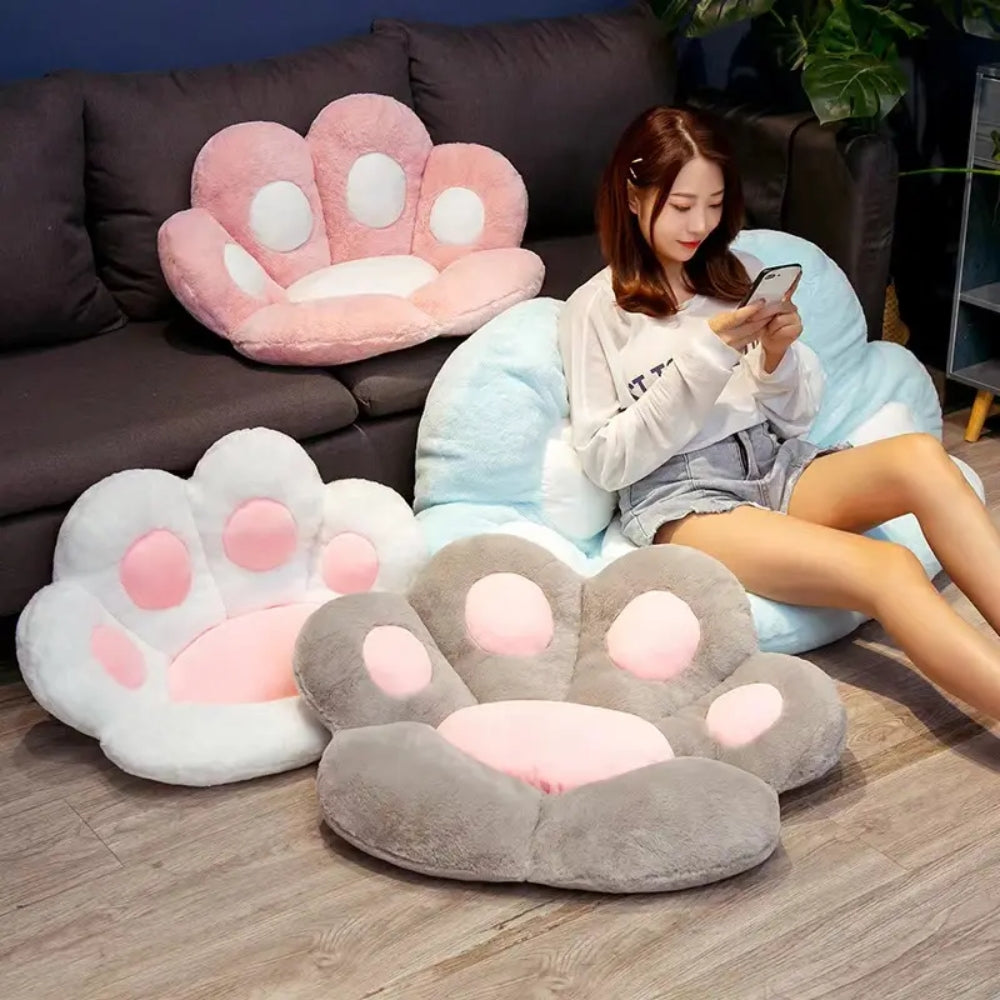 Kawaii Cat Paw Plush Toys Cute Soft Stuffed Floor Cushion Chair Sofa_1