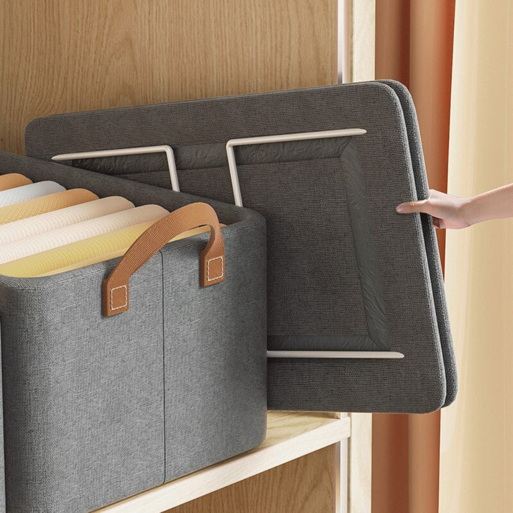 Non Woven Fabric Storage Bag Space Saving Dustproof Storage Bag with Handle for Clothes_2