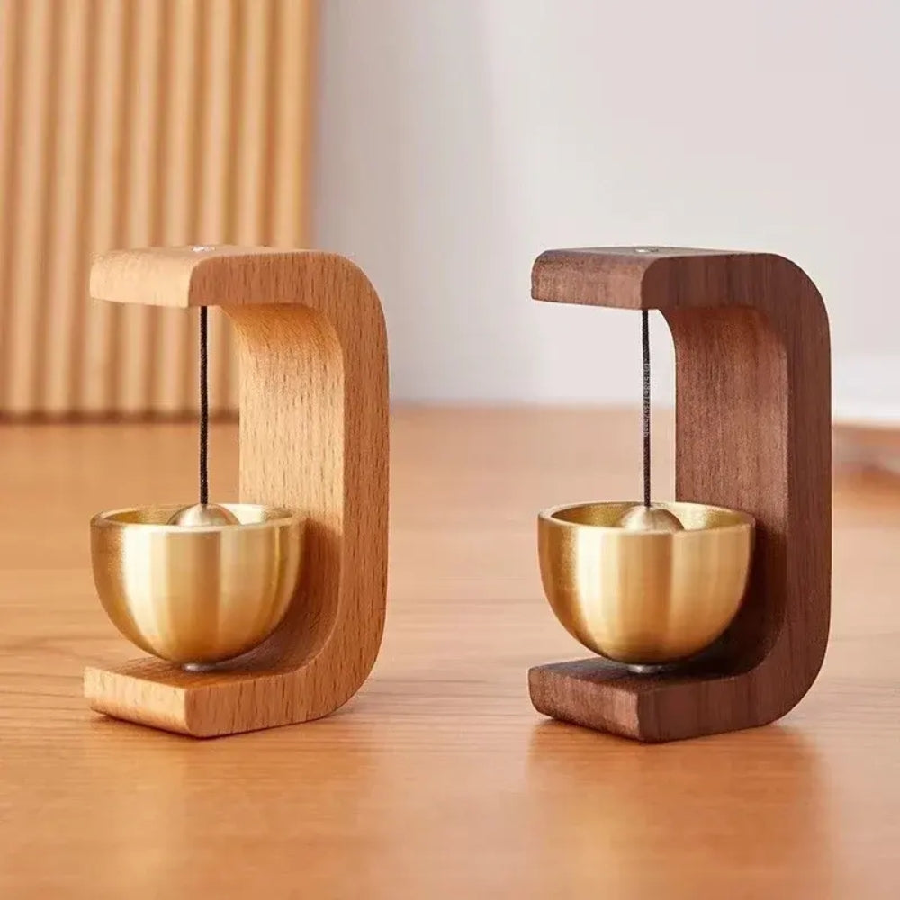 Japanese Wooden Wind Chimes Wireless Doorbell Entrance Door Bell_2