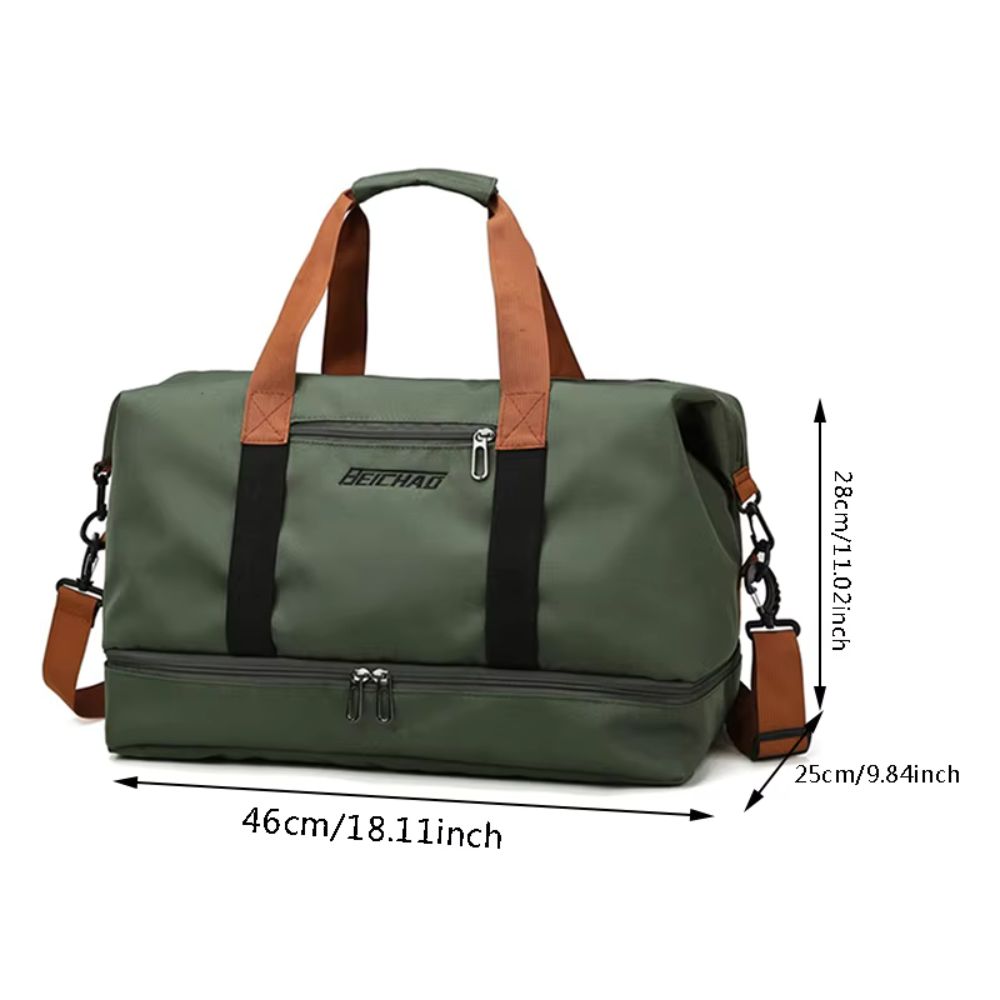 Large-Capacity Travel Bag with Dry Wet Separation for Sports, Fitness and Short Trips_16