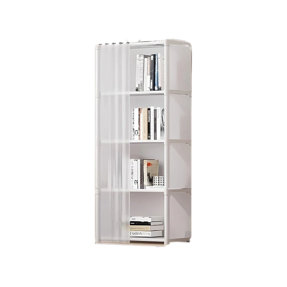 Dustproof Wardrobe High Capacity Partition Bookshelf Bedroom Storage Cabinet_3