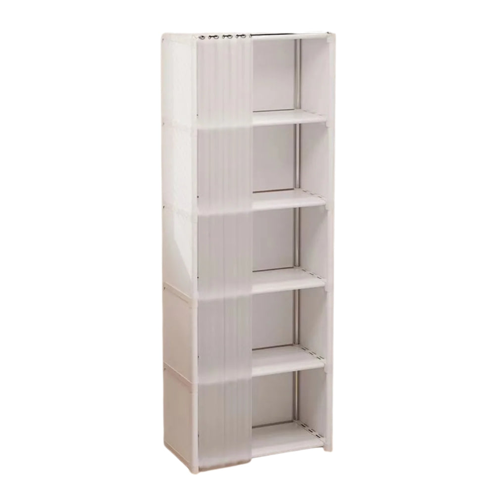 Dustproof Wardrobe High Capacity Partition Bookshelf Bedroom Storage Cabinet_5