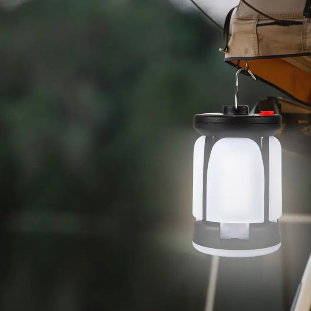 Rechargeable LED Camping Lantern With Folding LED Floodlight Portable Tent Light_3