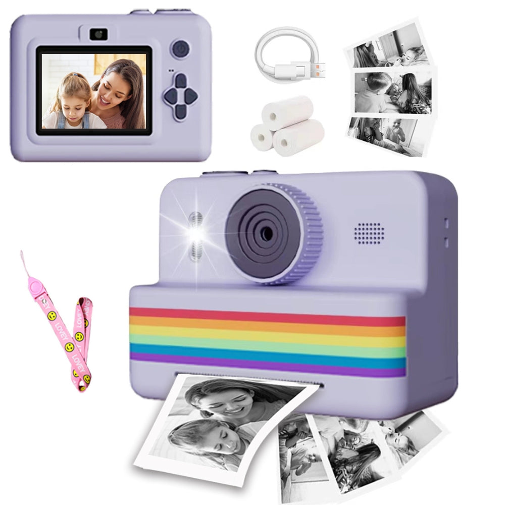 Digital Children Camera Mini Printer Portable Thermal Instant Print Photo_3