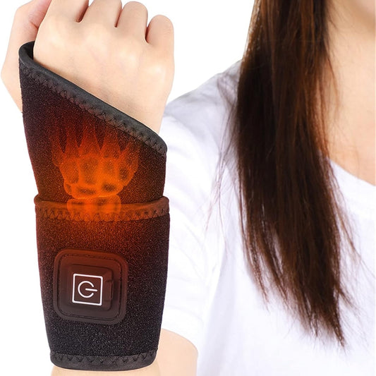 Heating Wrist Protector Sports Protection USB Hand Massager Support Wrist Band_0