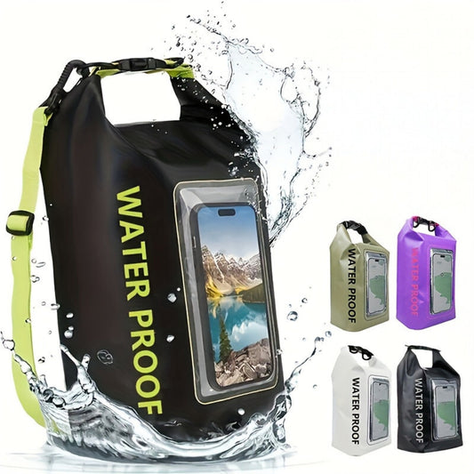 Waterproof PVC Dry Bag Swimming Outdoor Beach Sport Bucket Bag_0