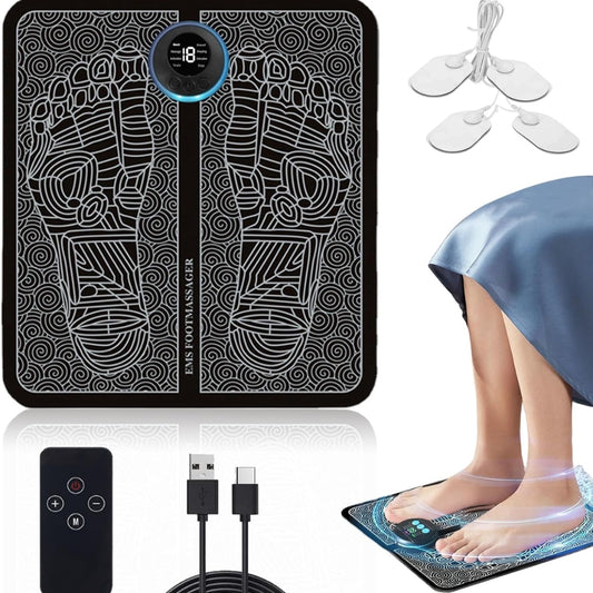 Foot Massager Stimulation Pad Electric Foot Massage With Remote_0