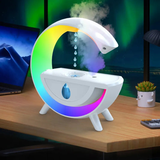 Anti Gravity Air Humidifier RGB Night Light Water Droplet Sprayer_0