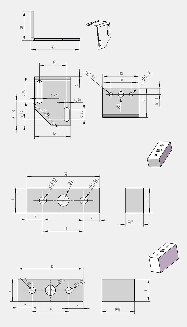 Twotrees 3D Touch Sensor BLTouch Auto Bed Leveling Sensor BL Touch For Anet A8 Tevo Reprap MK8 Ender 3 Pro 3D Printer Part