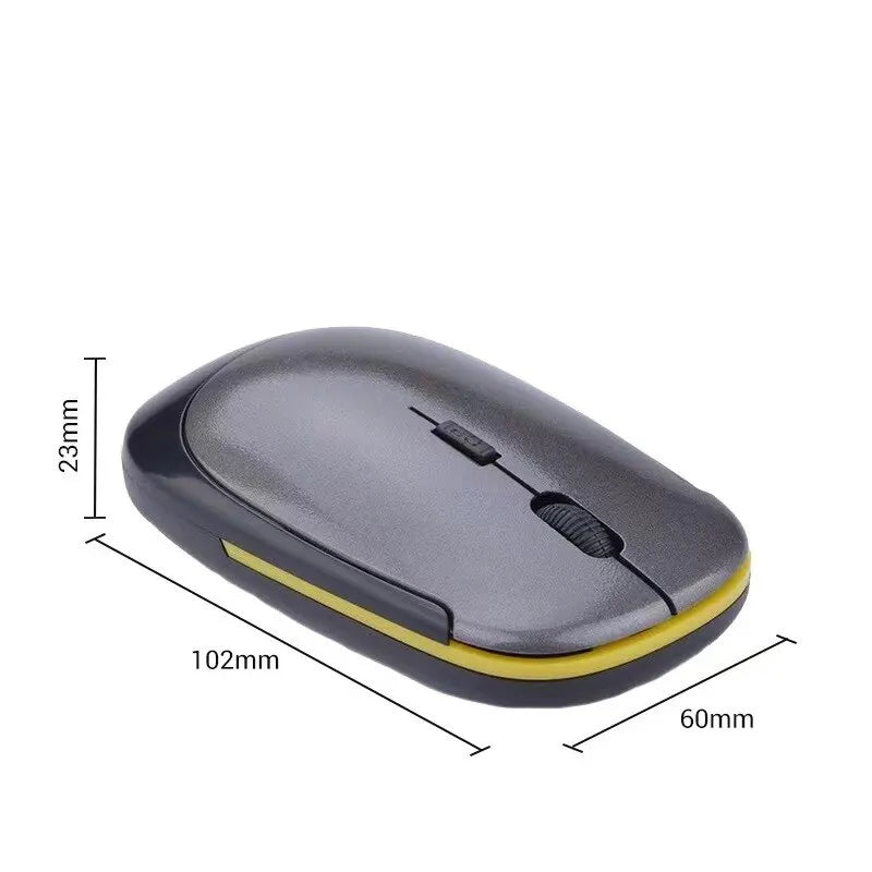 Ultra-thin Mouse 2.4Ghz Mini Wireless Optical Gaming Mouse Mice& USB Receiver Wireless Computer Mouse For PC Laptop