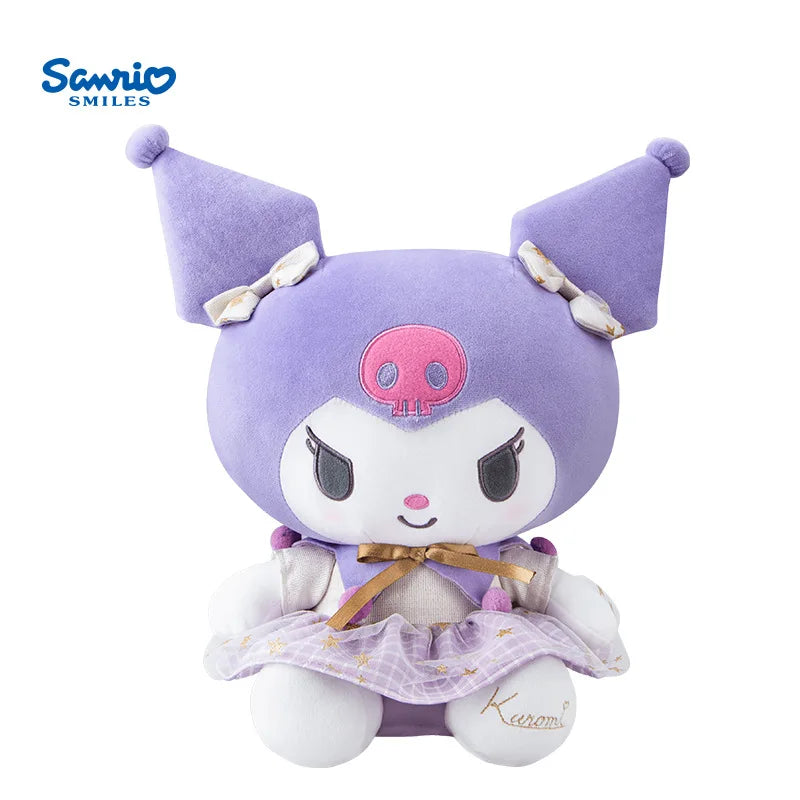 Anime Sanrio Hello Kitty Kulomi Cute Stuffed Plush Toys Plushies Soft Pillow Kawaii Pink Birthday Party Gift For Kid Girl Friend