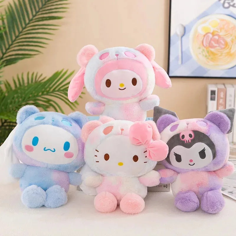 Sanrio 25Cm Anime Sanriod Toys Kawaii Kuromi Mymelody Cinnamorol Plush Soft Stuffed Animals Doll Plushie Pillow Xmas Gift Decor