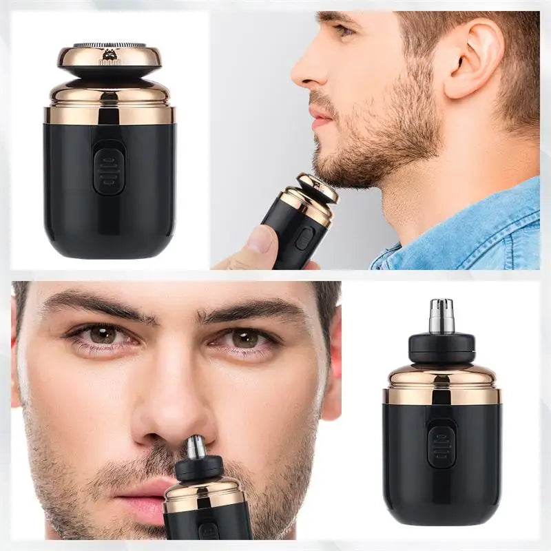 Xiaomi Electric Shaver USB Rechargeable Portable Men's Whiskers Nose Hair 2-In-1  Mini Trimmer For Men For Men Face Clean Shave