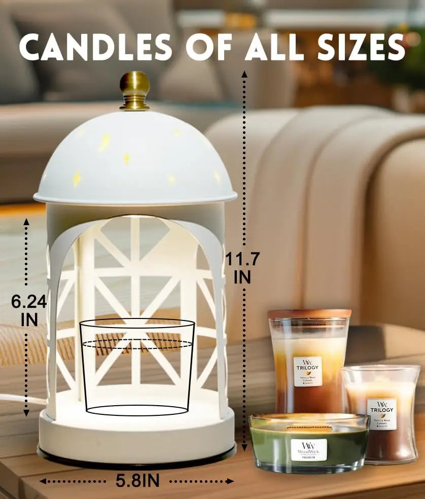 Castle Aromatherapy Wax Melting Lamp Home Vintage Table Lamp Ornament Romantic Atmosphere Bedhead Night Light Candle Warmer Lamp