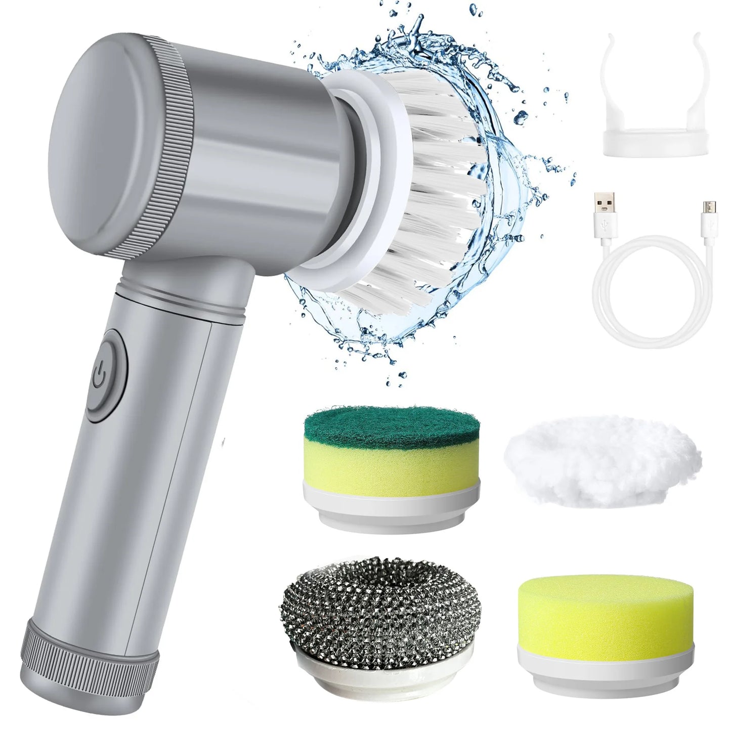 Xiaomi Electric Cleaning Brush Household Appliances Cordless Electric Floor Scrubber Replaceable Brush Head Household Cleaning