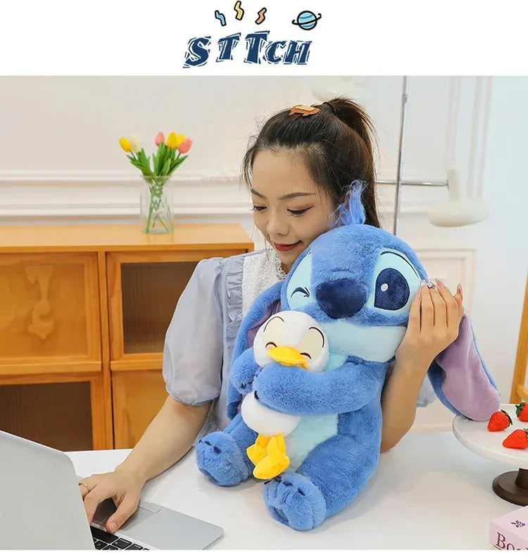 Disney Plush Doll Stitch Lilo Doll Cute Duck Stitch Plush Stuffed Toy Christmas Children's Birthday Gift Kawaii Decoration Toys