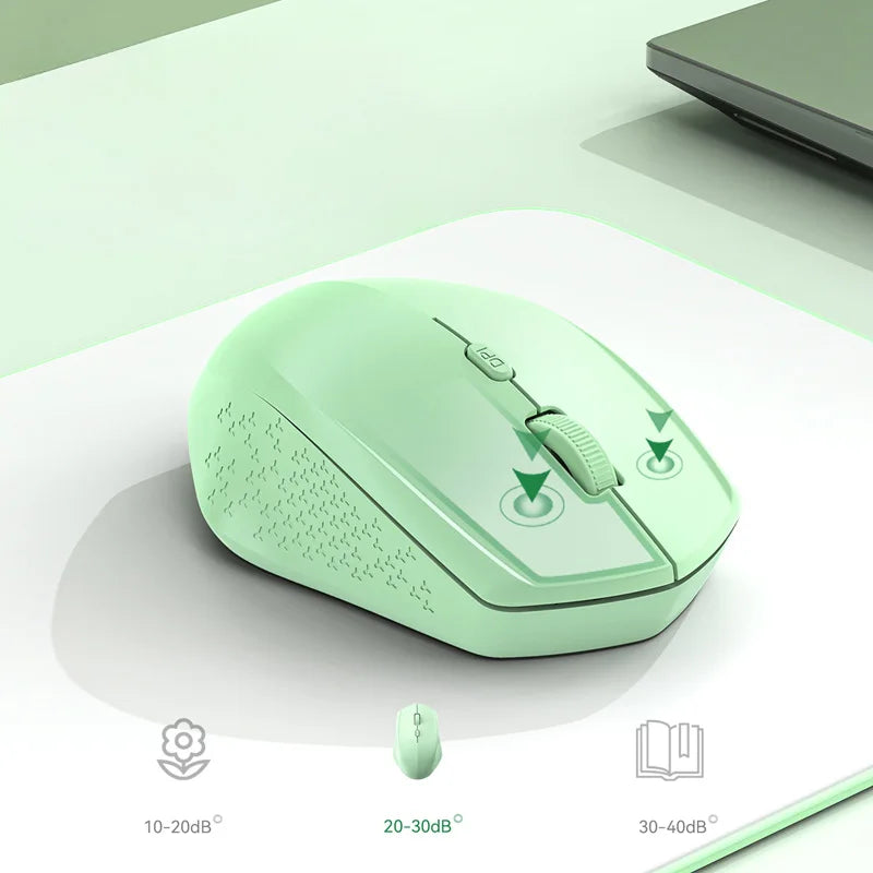 Xiaomi Wireless Mouse Bluetooth Mute Rechargeable 1600 Dpi 2.4Ghz Ergonomics Dual Model Type-C Mini Mouses For Pc Android Ios