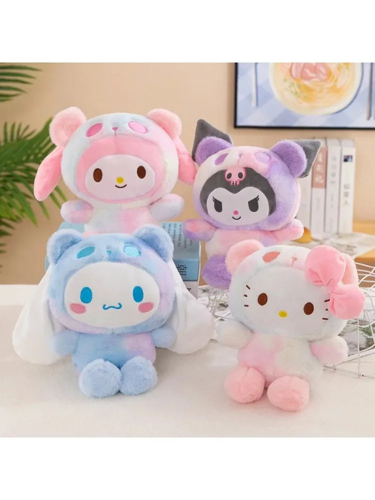 Sanrio 25Cm Anime Sanriod Toys Kawaii Kuromi Mymelody Cinnamorol Plush Soft Stuffed Animals Doll Plushie Pillow Xmas Gift Decor