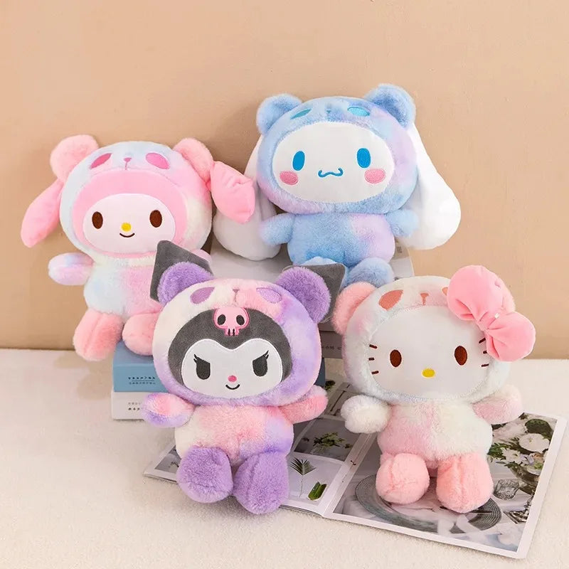 Sanrio 25Cm Anime Sanriod Toys Kawaii Kuromi Mymelody Cinnamorol Plush Soft Stuffed Animals Doll Plushie Pillow Xmas Gift Decor