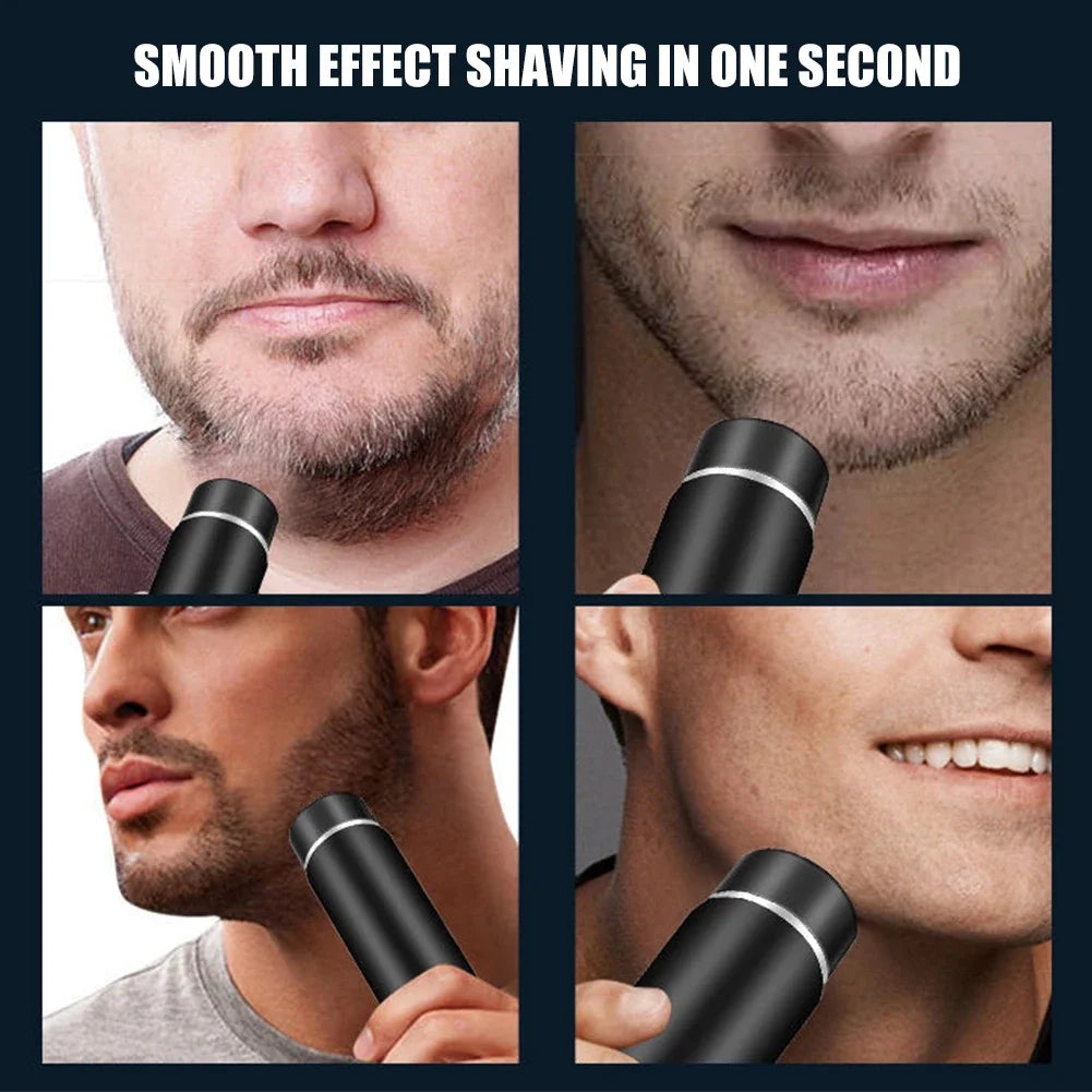 Electric Shaver Mini Portable USB Rechargeable Shaver Waterproof Durable Beard Shaver Beard Trimmer for Men Shaving Machine