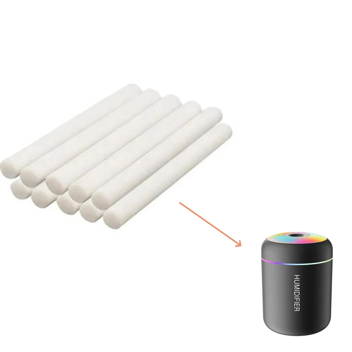 7x76mm Humidifier Filter Special Replacement Cotton Sponge Stick For USB Humidifier Aroma Diffuser Mist Maker Air Humidifier