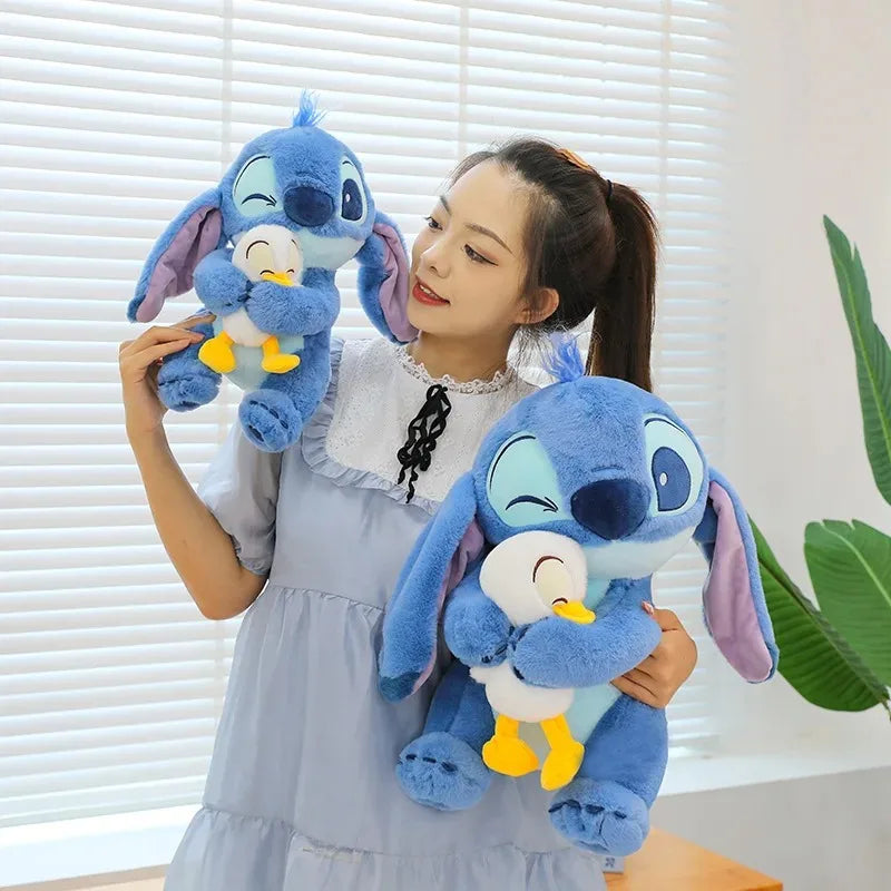 Disney Plush Doll Stitch Lilo Doll Cute Duck Stitch Plush Stuffed Toy Christmas Children's Birthday Gift Kawaii Decoration Toys