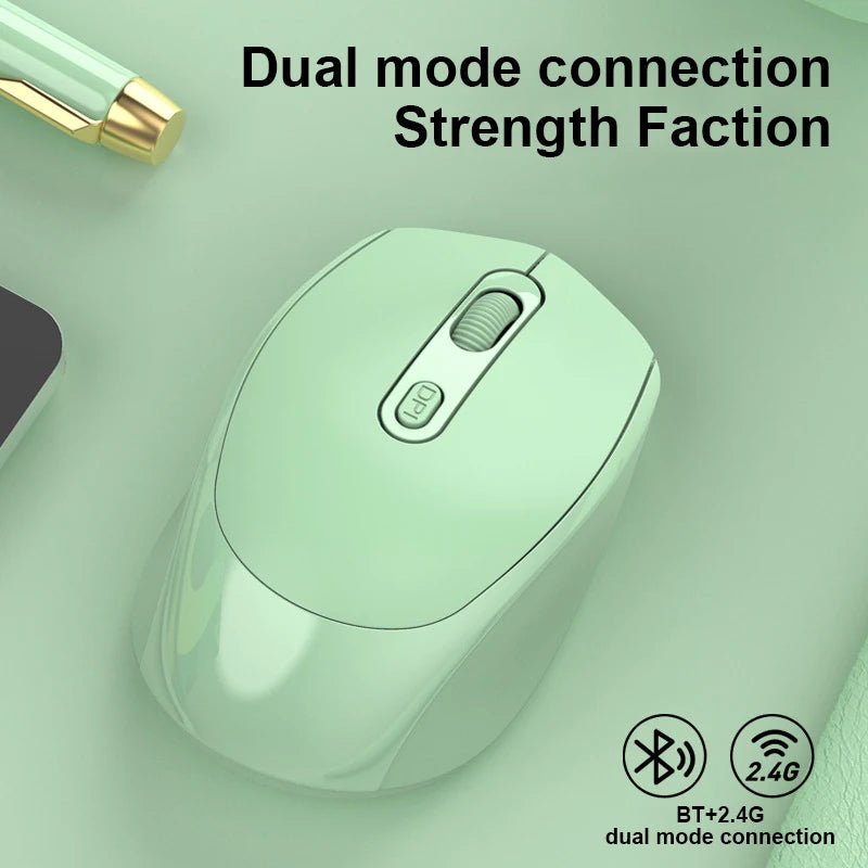 Xiaomi Mijia Wireless Mouse 2.4GHz Bluetooth Dual Models 1600 DPI Readjustable Rechargeable Ergonomic Mice Silent Office Gaming