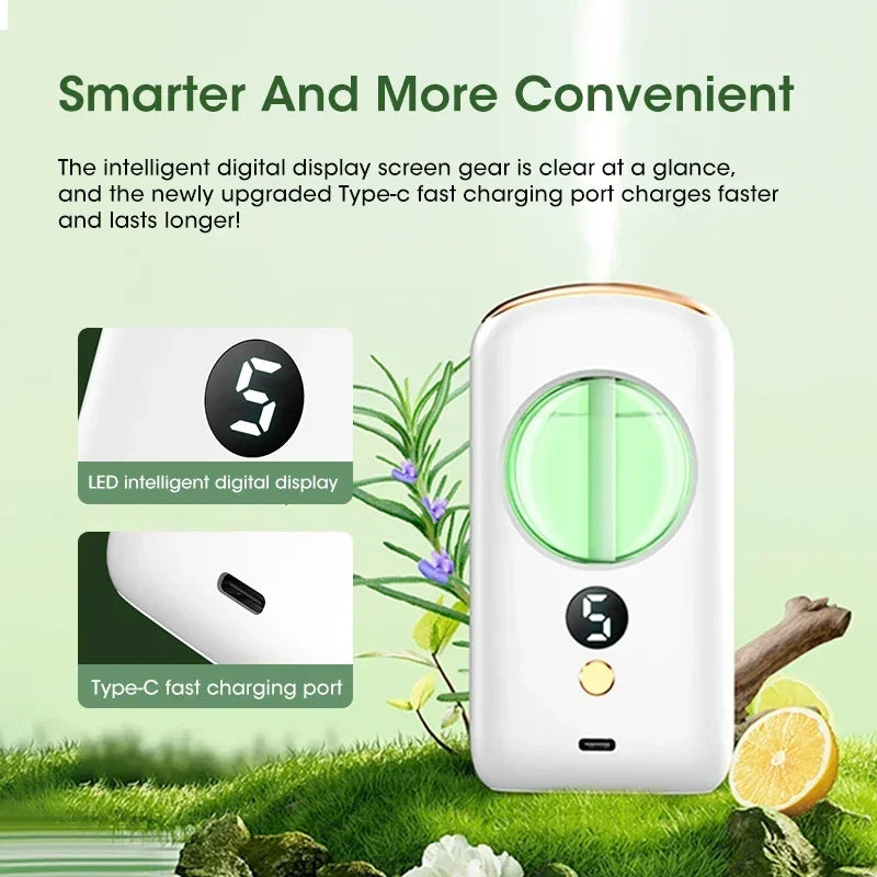 Desktop Diffuser Aromatherapy Machine USB Smart Air Purifier with Display Car Air Freshener Home Bathroom Deodorization