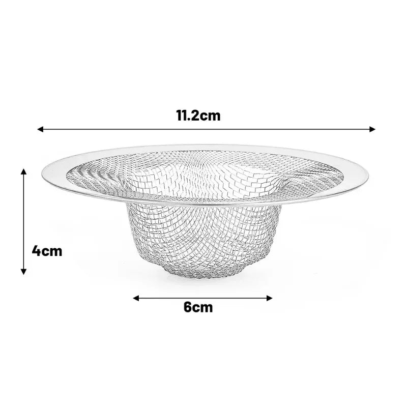 Stainless Steel Sink Filter Kitchen Bathroom Floor Drain Mesh Filters Drain Basket Waste Screen Hole Trap Strainer Stopper (10 Pcs)