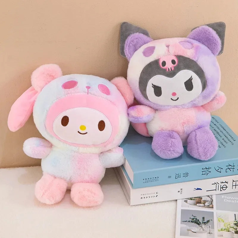 Sanrio 25Cm Anime Sanriod Toys Kawaii Kuromi Mymelody Cinnamorol Plush Soft Stuffed Animals Doll Plushie Pillow Xmas Gift Decor