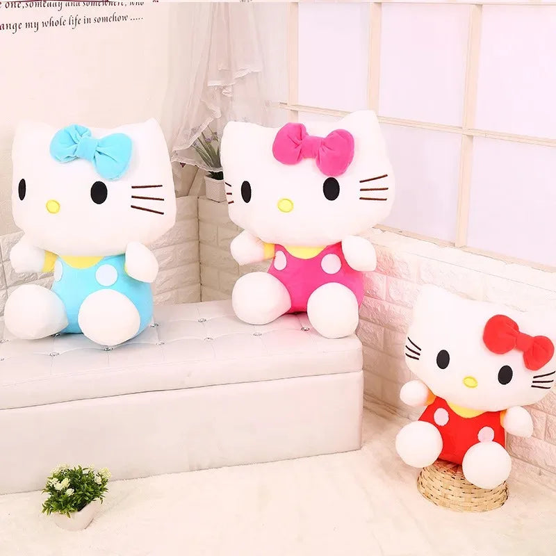 20Cm Sanrio Plush Toys Kawaii Hello Kitty Plushies Dolls Room Decoration Cute Stuffed Animal Toy Birthday Gift for Girls Friend