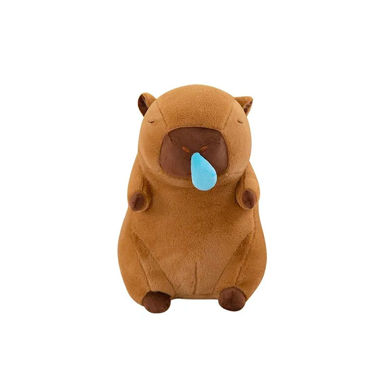 30-50cm Kapibala Cartoon Snot Capybara Plush Toy Kawaii Simulation Animal Ugly Cute Soft Stuffed Capybara Doll Throw Pillow Gift